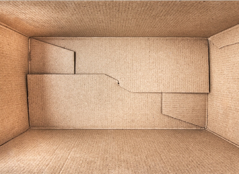 interior of a cardboard box - supply chain blog thumbnail
